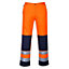 Portwest Mens Seville Contrast Hi-Vis Safety Work Trousers