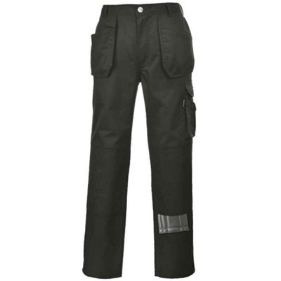 Portwest Mens Slate Holster Work Trousers | DIY at B&Q