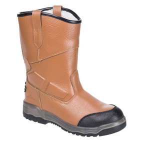 Portwest Mens Steelite Leather Rigger Boots Tan (12 UK)
