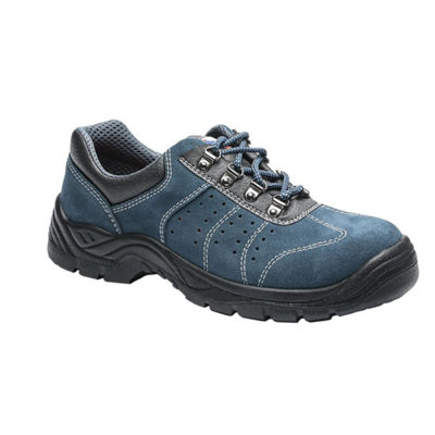 Portwest Mens Steelite Perforated Suede Safety Trainers Blue (6 UK)