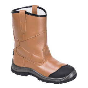 Portwest Mens Steelite Pro Leather Rigger Boots Tan (5 UK)