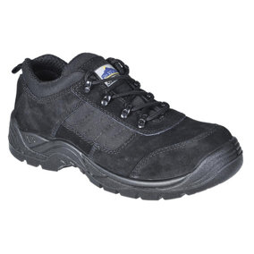 Portwest Mens Suede Safety Shoes Black (4 UK)