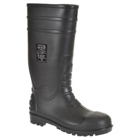 Portwest Mens Total Safety Wellington Boots Black (10.5 UK)