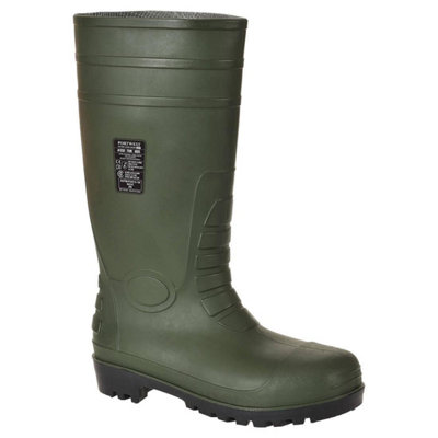 Portwest Mens Total Safety Wellington Boots Green (4 UK)