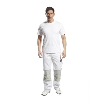 Portwest Pro Painters Decorators Trousers Slim Fit 10 Pockets + Hammer Loop L