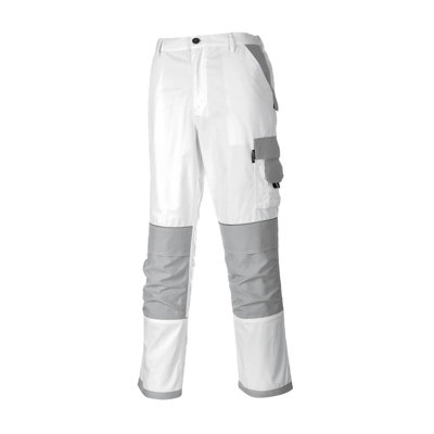 Portwest Pro Painters Decorators Trousers Slim Fit 10 Pockets + Hammer Loop M