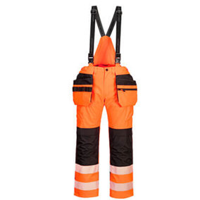 Portwest PW3 Hi-Vis Rain Bib and Brace