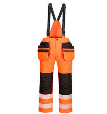 Portwest PW3 Hi-Vis Rain Bib and Brace