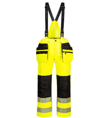 Portwest PW3 Hi-Vis Rain Bib and Brace