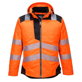 Portwest PW3 Hi-Vis Winter Jacket Orange/Black - XXXXL