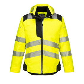 Portwest PW3 Hi-Vis Winter Jacket Yellow/Black - XL