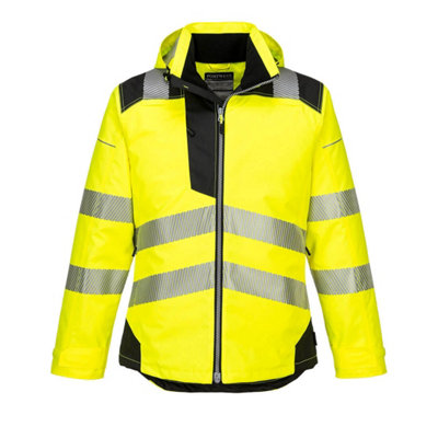 Portwest PW3 Hi-Vis Winter Jacket Yellow/Black - XXXL