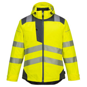 Portwest PW3 Hi-Vis Winter Jacket Yellow/Grey - L