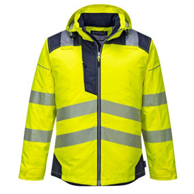 Portwest PW3 Hi-Vis Winter Jacket Yellow/Navy - L