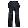 Portwest PW3 Holster Work Trousers Navy/Black & Knee Pads - 34S
