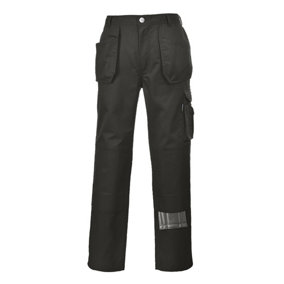 Portwest Slate Holster Trade Work Trousers Black - L / Regular