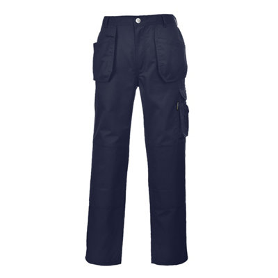 Portwest Slate Holster Trade Work Trousers Navy - M / Regular