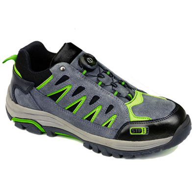 Portwest Steelite Wire Lace Safety Trainer S1P HRO Grey/Green