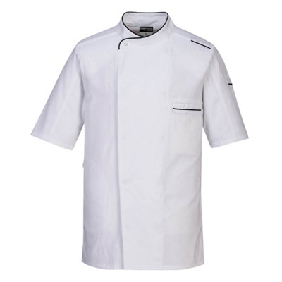 Portwest Surrey Chef Jacket Short Sleeve