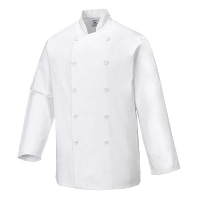 Portwest C836 Sussex Koksjas, Normaal, Grootte M, Wit
