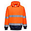 Portwest Two-Tone Hooded Sweatshirt Orange/Navy - L
