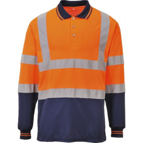 Portwest Two-Tone Long Sleeved Polo