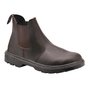 Portwest Unisex Adult Dealer Leather Safety Boots Brown (10.5 UK)