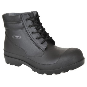 Portwest Unisex Adult PVC Safety Boots Black (6.5 UK)