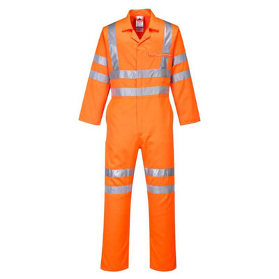 Portwest Unisex Adult Service Polycotton Hi-Vis Overalls
