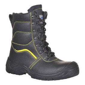 Portwest Unisex Adult Steelite Leather Faux Fur Lined Safety Boots Black (7 UK)
