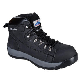 Portwest Unisex Adult Steelite Nubuck Mid Cut Safety Boots Black (6.5 UK)