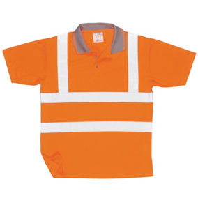 Portwest Unisex Hi Vis Polo Shirt / Workwear / Safetywear (Pack of 2)