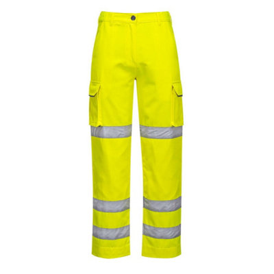 Portwest Womens/Ladies Triple Band Hi-Vis Work Trousers