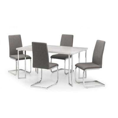 Positano Marble-effect Dining Set