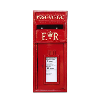 Post Box - ER Mail Box with Lock - Cast Iron Design for Durability ...