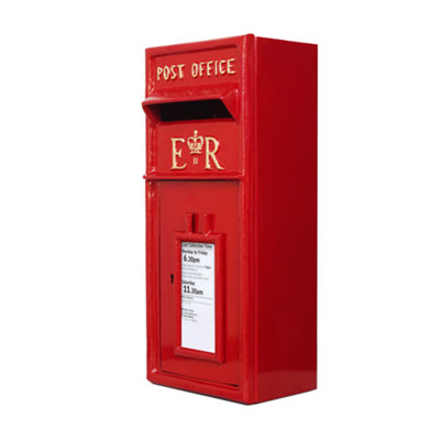 Post Box - ER Mail Box with Lock - Cast Iron Design for Durability ...