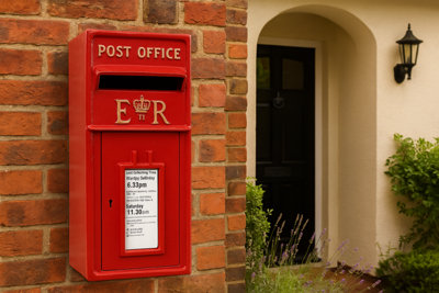 Post Box - ER Mail Box with Lock - Cast Iron Design for Durability ...