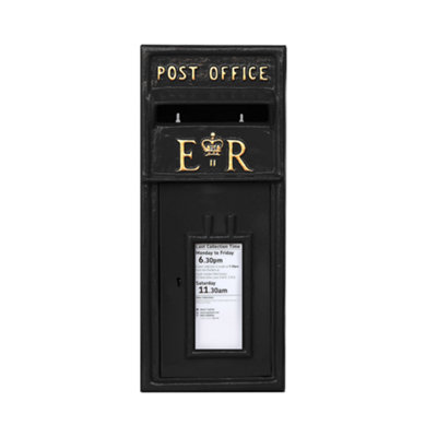 Post Box - ER Mail Box with Lock - Cast Iron Design for Durability ...
