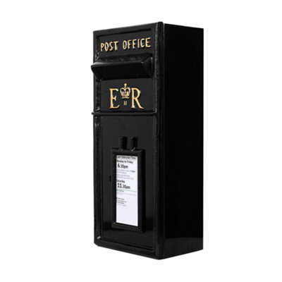 Post Box - ER Mail Box with Lock - Cast Iron Design for Durability ...