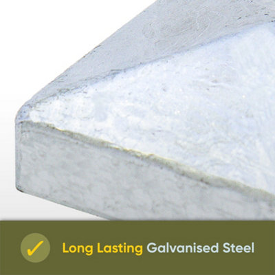 Post covers x10 Pack for fence posts pyramid shaped - Galvanized steel powder coated for 3x3" Square Posts ( Free Delivery ) - 5