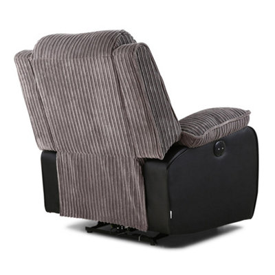 Postana jumbo cord discount fabric recliner armchair