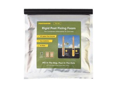 Postsaver Pro-Set - Post Fixing Foam - Hard Resin-Based Alternative To Fence Post Concrete - 1 Pack Sets 2 Posts (FREE DELIVERY)