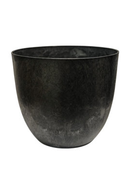 Pot Bola Black Outdoor Planter H29Cm D33Cm