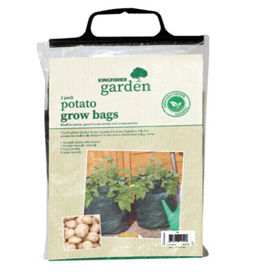 Sel Natural 2 Pack 10 Gallon Garden Potato Grow Bags with Windows