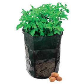Potato Planting Growing Bag Tough Woven Plastic Home Garden Vegetable Growth