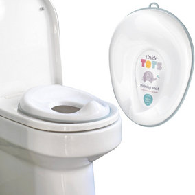 Potty Training Toilet Seat Topper Non-Slip with Splash Guard and Hanging Hook