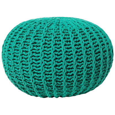 Pouffe Ottoman 50 x 35 cm Green CONRAD II