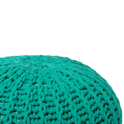 Pouffe Ottoman 50 x 35 cm Green CONRAD II