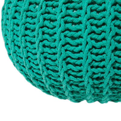 Pouffe Ottoman 50 x 35 cm Green CONRAD II
