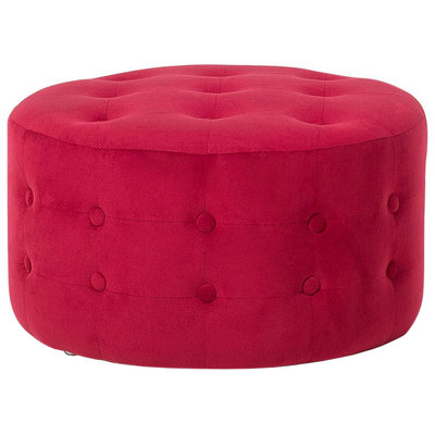 Pouffe TAMPA Velvet Fuchsia Pink
